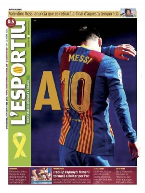 L'Esportiu (Cataluña) - El único diario deportivo catalán “A10”.