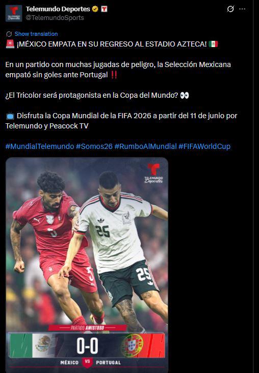 Indignación por lo que pasó en el México vs Portugal; Faitelson reacciona
