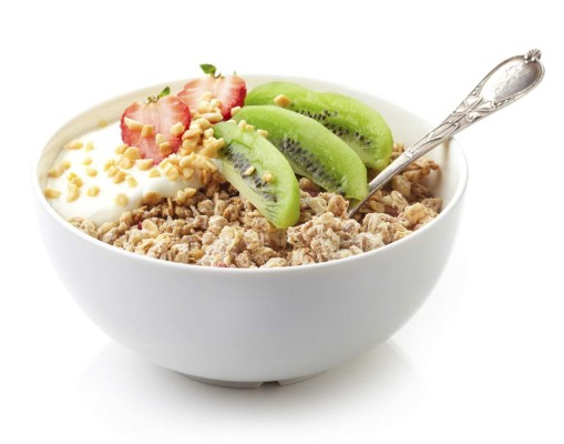 La granola posee fibra y es muy energética