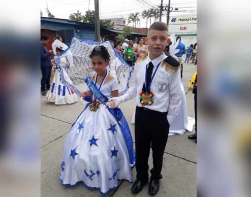 Puerto Cortés. En la gráfica el alumno Marlon Jhafet Bonilla Mendoza del Instituto Liceo Morazánico.