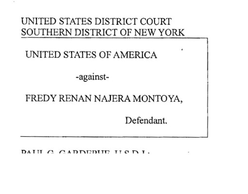 EEUU: Fiscalía teme que Fredy Nájera amenace o dañe a familias de testigos