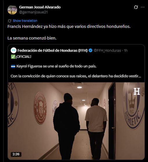 Revuelo por Keyrol Figueroa a Honduras: esto dicen tras anunciar su decisión