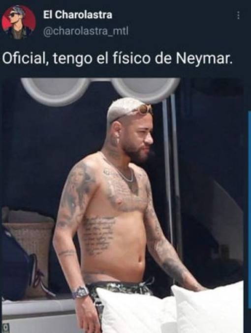 En las imágenes se aprecia a un Neymar con una musculatura abdominal mucho menos definida que de costumbre. ¿Ha ganado unos kilos de más?