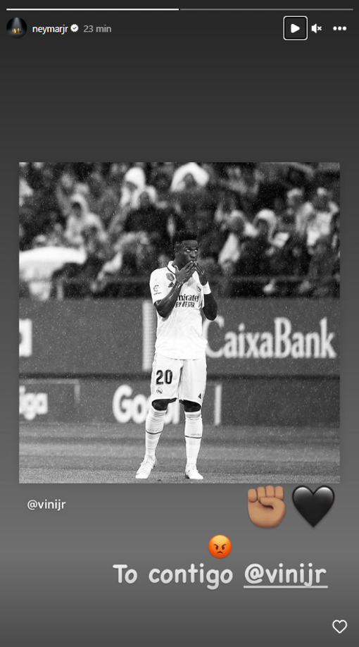 Neymar también se pronunció en defensa del jugador del Real Madrid.