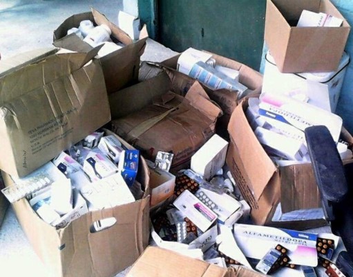 Se vence lote de medicamentos valorado en cerca de L3 millones en Santa Rita, Yoro