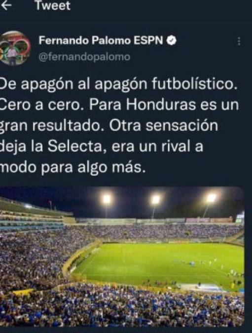 Fernando Palomo: El periodista de ESPN ha generado diversos comentarios ya que señaló que El Salvador pudo haber vencido a Honduras; indicó que a H era un rival a modo...