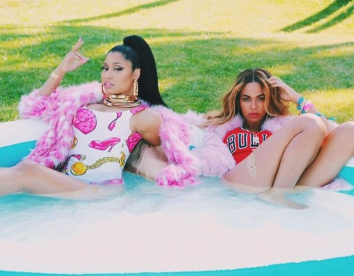 Beyoncé y Nicky Minaj muy sensuales en nuevo video