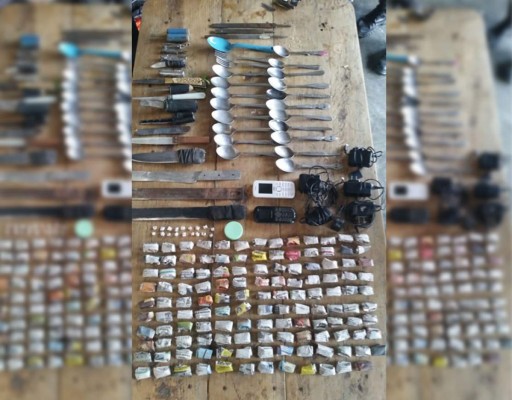 Realizan operativo sorpresa en penal de Ocotepeque