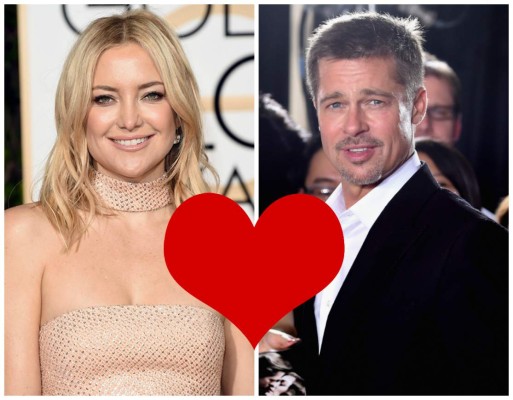 Brad Pitt 'busca' consuelo con Kate Hudson   