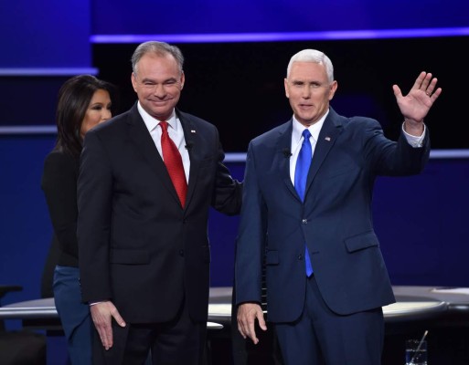 Mike Pence gana el pulso a Kaine en debate de vicepresidentes