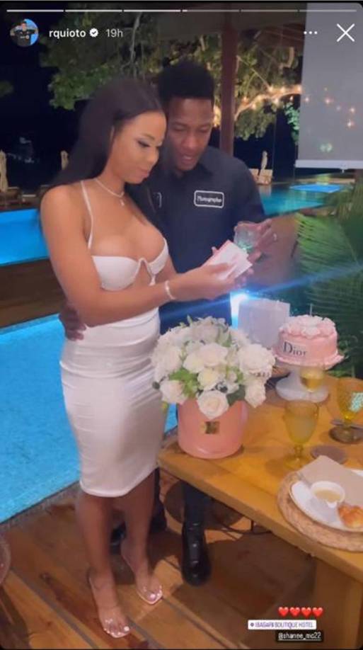 Romell Quioto y Shanee Mclaughlin estuvieron juntos en Roatán.