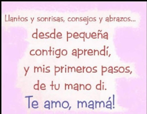 Bellas frases y poemas para Mamá