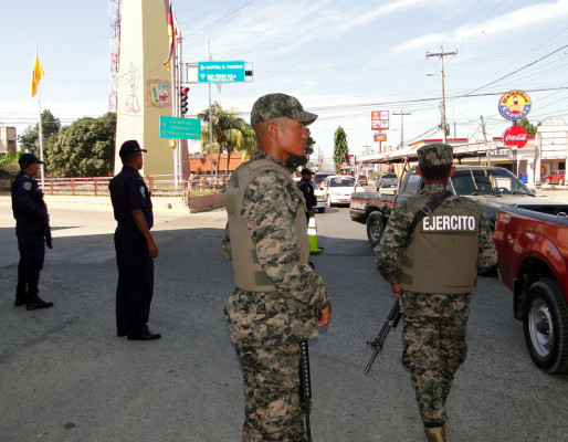 Contingente militar refuerza la seguridad en El Progreso