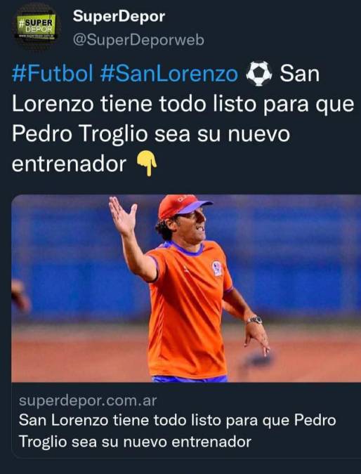 Los medios deportivos de Argentina indican que todo está listo para que Pedro Troglio asuma las riendas del San Lorenzo.