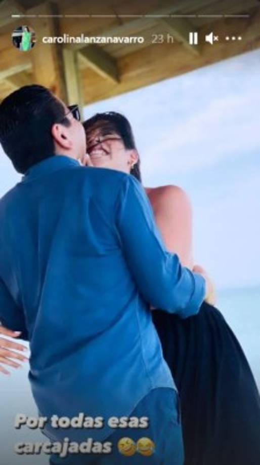 La hermosa conductora de HCH compartió en sus redes sociales varios mensajes cargados de amor y buenos deseos para su pareja, quien es diputado del Partido Nacional.