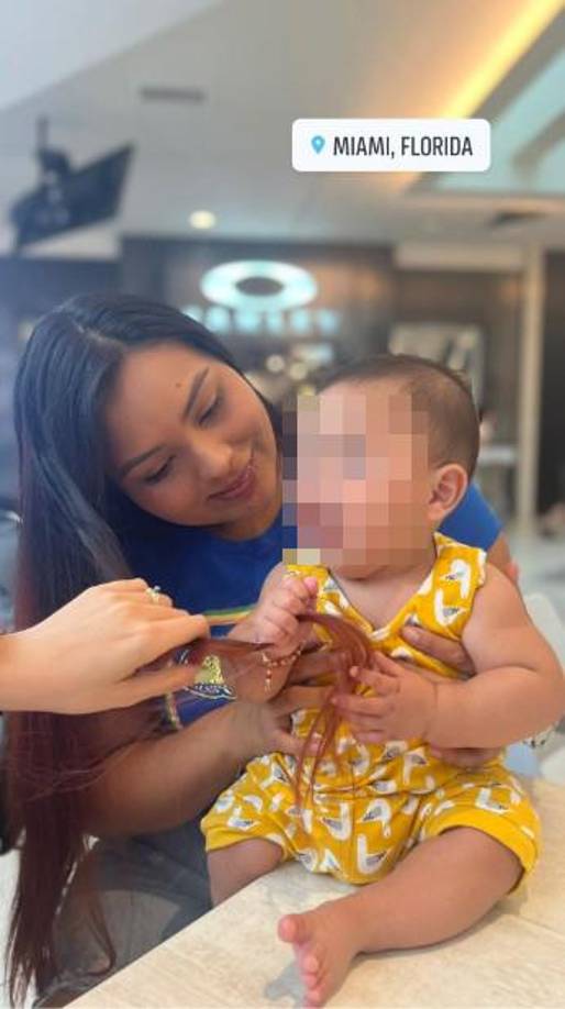 En el auto estaban un menor de dos semanas de nacido, hijo de una amiga Ana Belén. También estaba el novio de Ana Belén. El bebé salió con unos rasguños por los vidrios que le cayeron y la nueva pareja sentimental de la hondureña salió ileso.