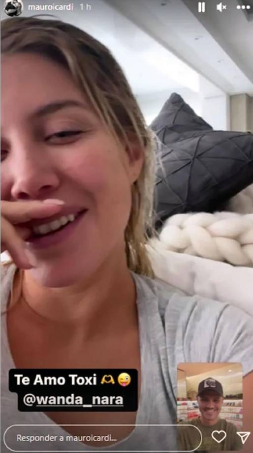 El futbolista también publicó una foto de la videollamada que hicieron juntos que se desconoce si fue antes o luego del último escándalo.