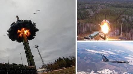 Rusia exhibió ante sus enemigos este miércoles las maniobras de sus fuerzas nucleares estratégicas “Grom” (Trueno) en un nuevo desafío a Occidente, mientras se ralentiza la contraofensiva ucraniana en el sur del país.