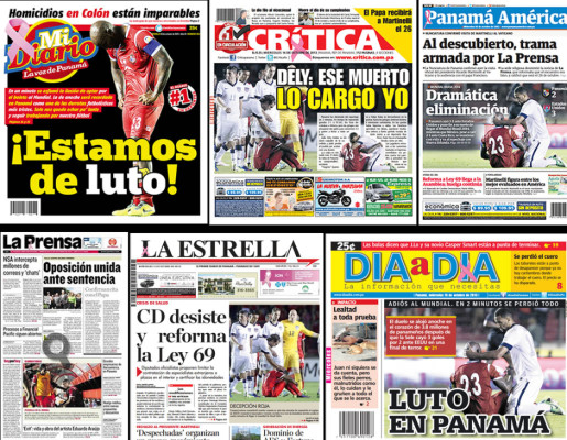 'Nos duele el corazón': diarios de Panamá
