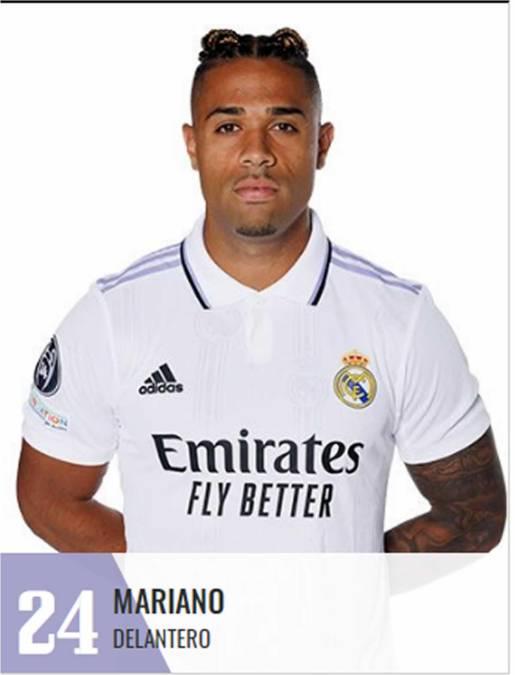 Mariano Díaz - El delantero hispano-dominicano decidió quedarse en el Real Madrid otra temporada y llevará el dorsal 24.