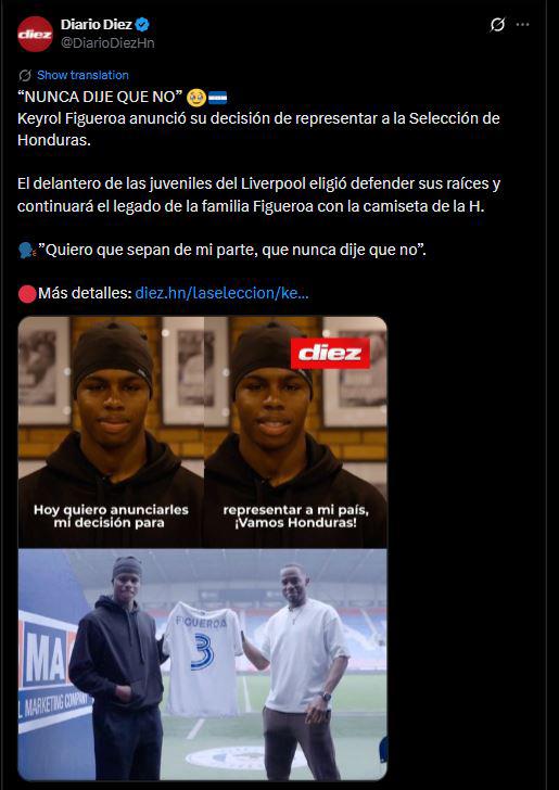 Revuelo por Keyrol Figueroa a Honduras: esto dicen tras anunciar su decisión
