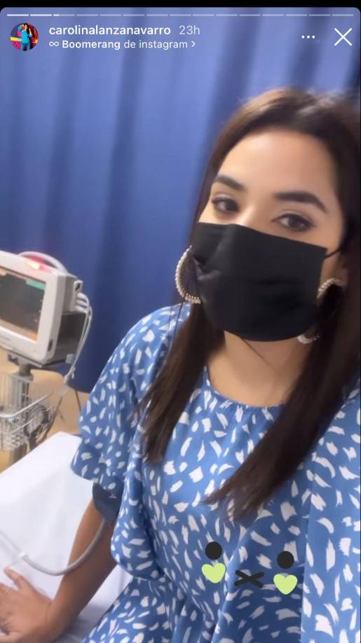 Carolina Lanza informó a través de sus historias de Instagram que fue hospitalizada debido a complicaciones en su estado de salud. 