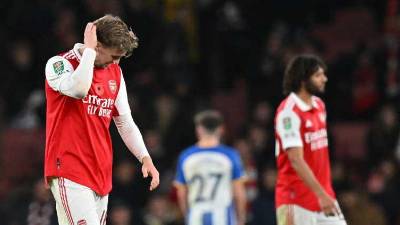El Arsenal fue eliminado de la Copa de la Liga de Inglaterra.