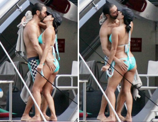 Eva Longoria y Bastón van viento en 'pompa'