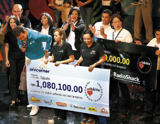 Teletón Honduras: Más de 55 millones se recaudaron