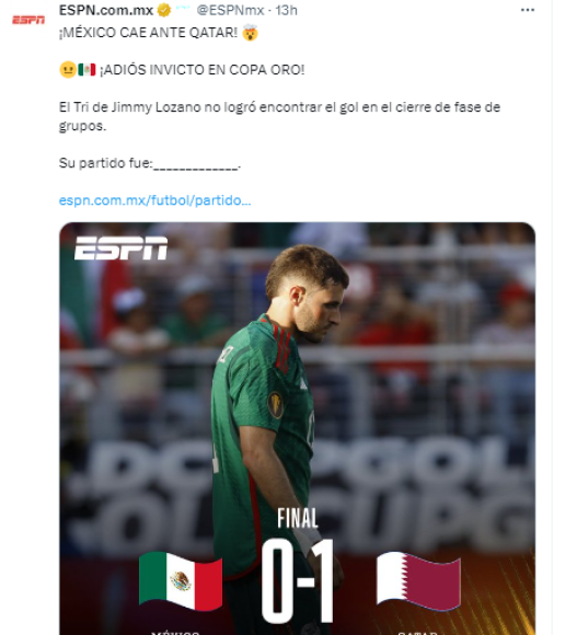 Faitelson explota tras derrota de México ante Qatar en Copa Oro