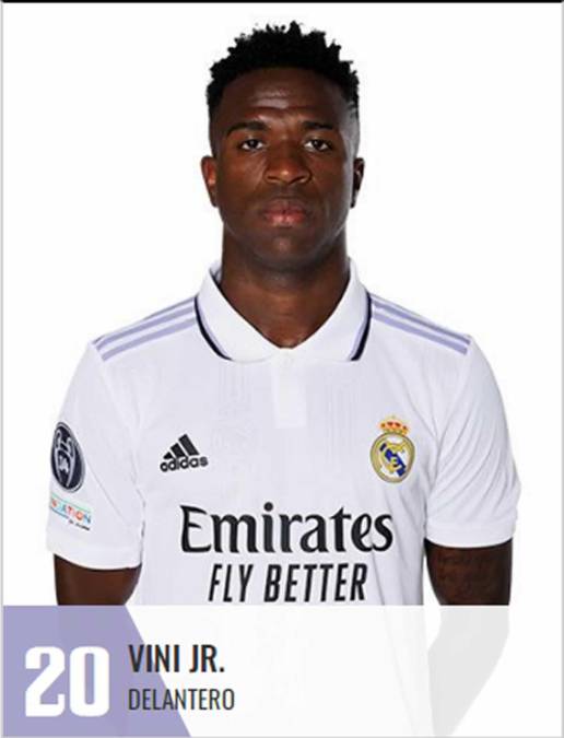 Vinicius Jr. - El delantero brasileño seguirá buscando hacer historia con el número 20.