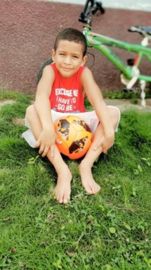 Harold Alexander Turcios Torres quiere ser futbolista cuando sea grande.