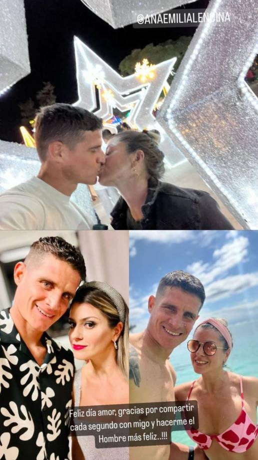 Bonus track. Jonathan Rougier - El portero argentino del Motagua, pero ya con la nacionalidad hondureña, disfrutó el día con su bella esposa Ana Emilia Lencina.