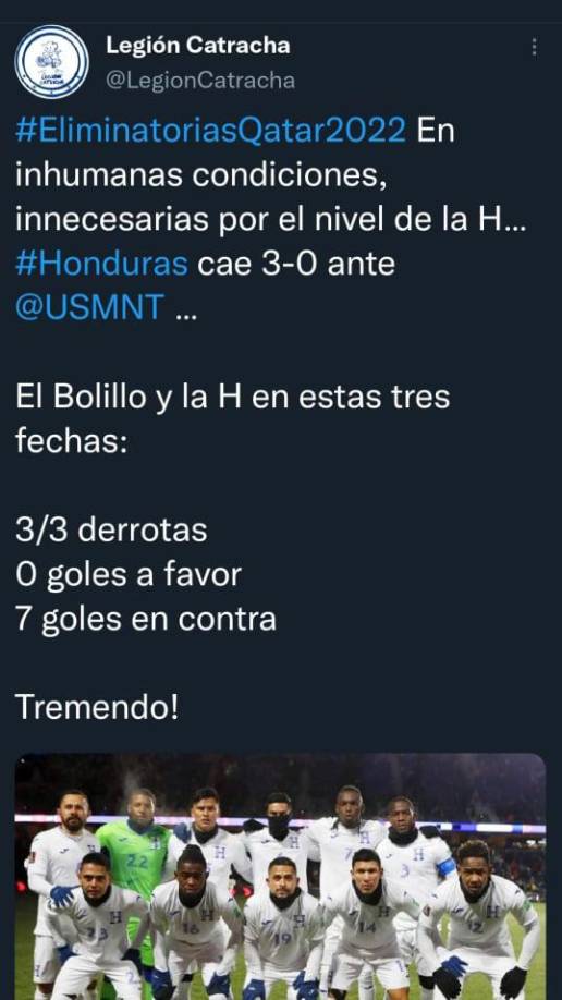 Legión Catracha también dio su punto de vista.