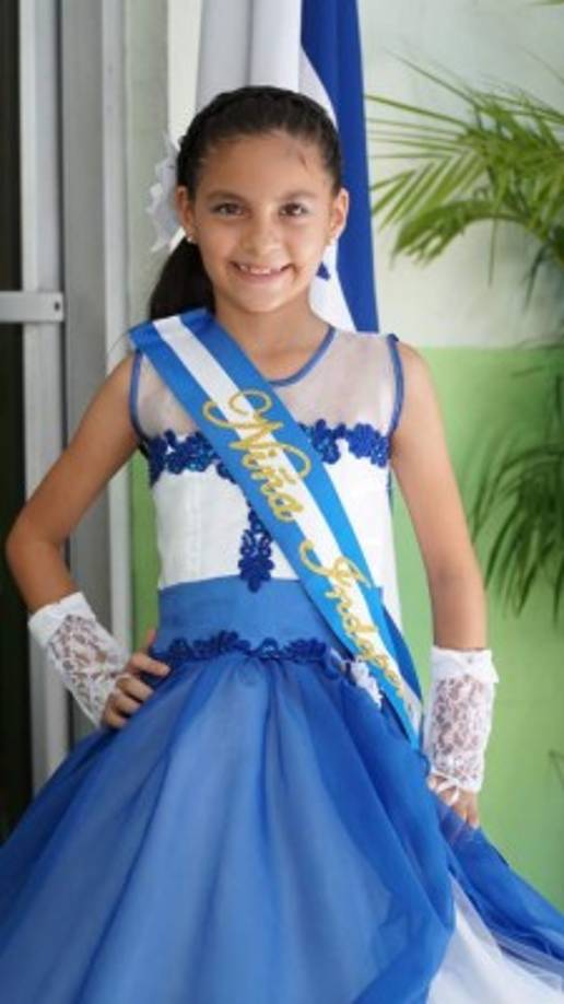 Muy linda llegó la estudiante, Abigail Torres, del Jardin y Escuela Iberoamericana.