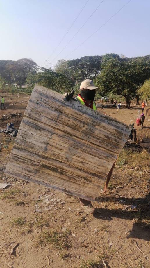 Desalojan a 10 familias en bordo La Palizada de San Pedro Sula
