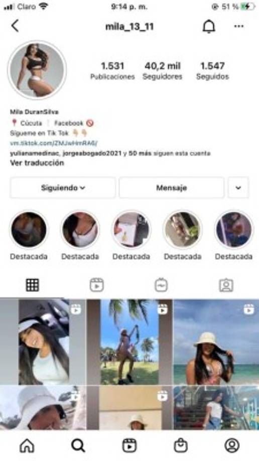 'Mila' Durán compartía sus lujos en redes sociales. Sus cuentas ahora han sido inactivadas o pasaron a ser privadas. El caso ha causado revuelo en Colombia.