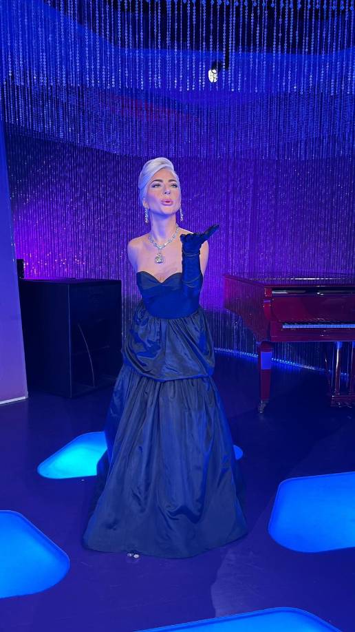 Así luce la estatua de cera de Lady Gaga.
