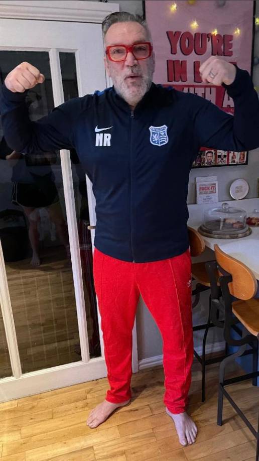 El exjugador inglés Neil Ruddock se hizo adicto a la comida en la pandemia. 