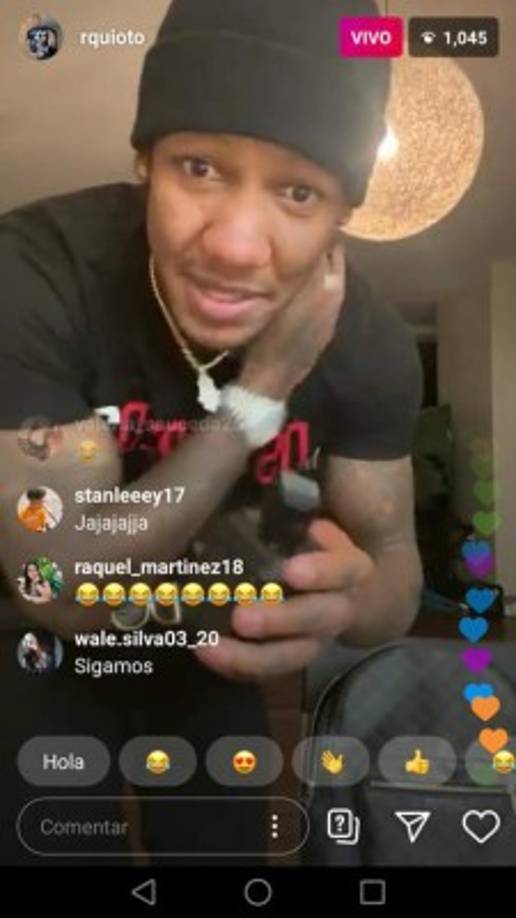 Romell Quioto ha estado muy activo en las redes sociales, sobre todo en Instagram.