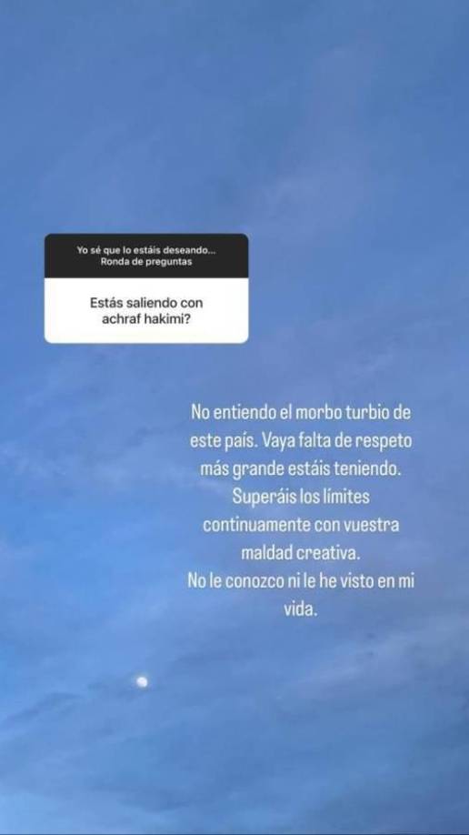 ¿Sale con Hakimi? Joana Sanz decide poner fin a los rumores