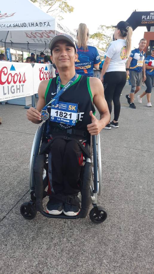 Jeffry Mejía fue uno de los participantes y al final se llevó su medalla. 