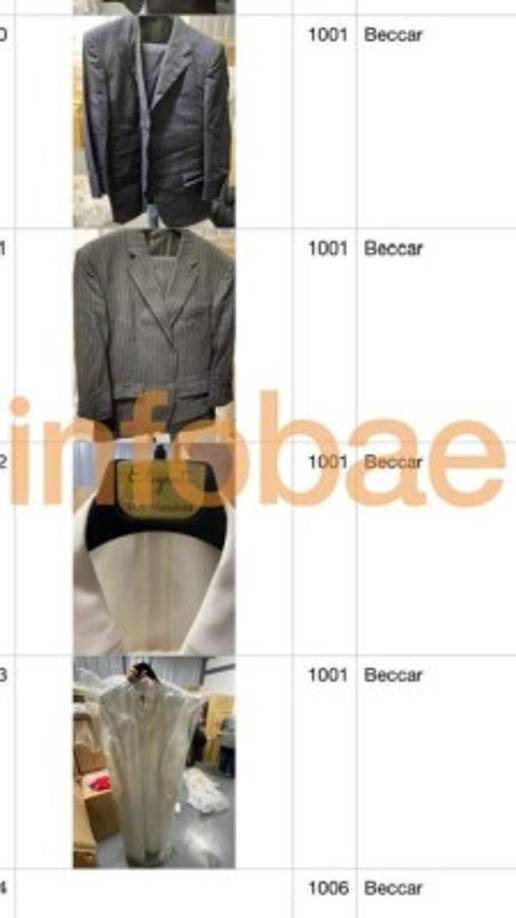 Trajes que utilizó Diego Armando Maradona en diferentes eventos.