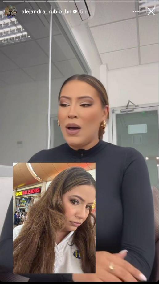 ”Todo esto tiene un culpable y un nombre, no lo voy a decir pero esa persona sabe lo que hizo, yo pedí un peinado y me quemaron el cabello”, dijo Alejandra en sus redes sociales. 