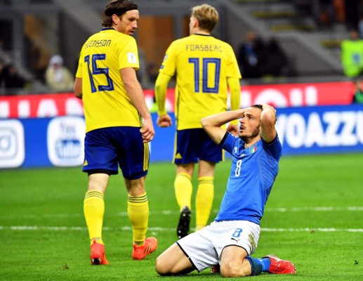 ¡Batacazo! Italia queda fuera del Mundial de Rusia 2018
