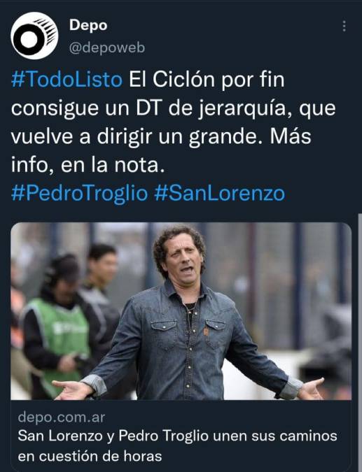 Algunos medios de Argentina señalan que Pedro Troglio es un DT de jerarquía.