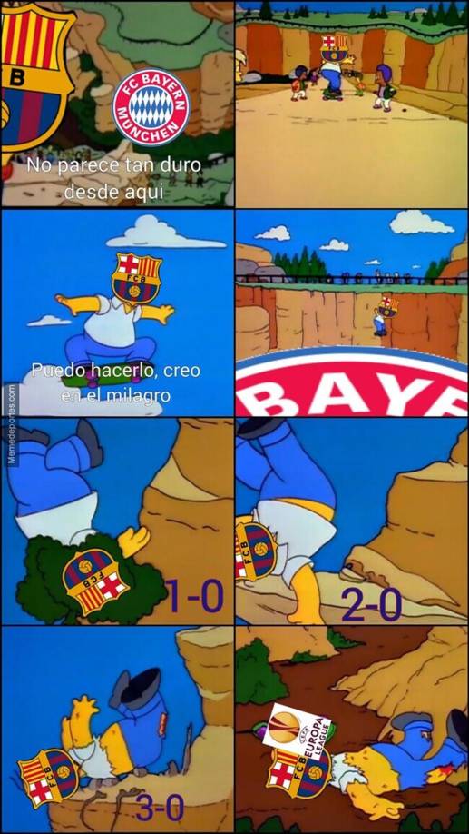 Los memes se burlan del Barça tras quedar fuera de Champions y caer a la Europa League
