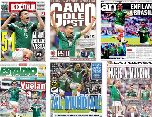 Prensa mexicana: '¡Mundial a la vista!'