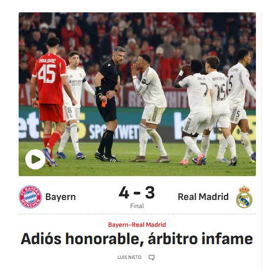 Enfado en Real Madrid por lo que pasó vs Bayern; recibe burlas tras eliminación