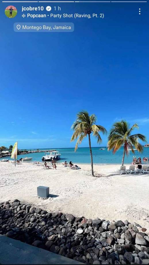 Juan Carlos Obregón y su esposa eligieron Montego Bay, Jamaica, para pasar su luna de miel.